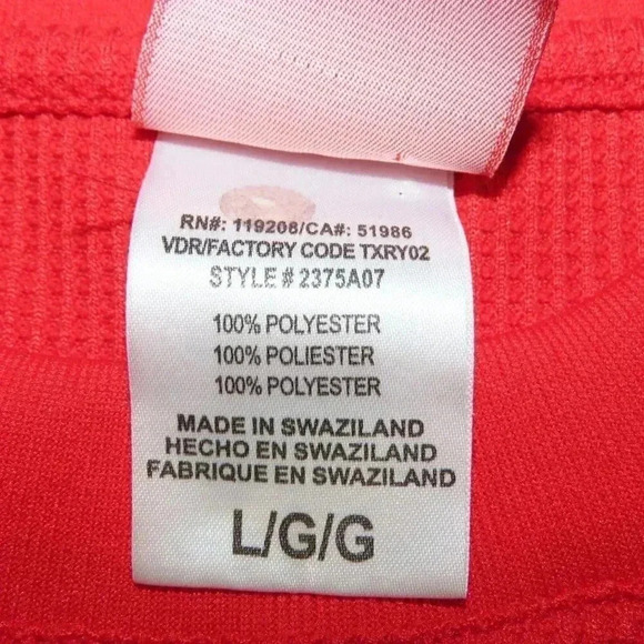 Reebok Face Off Collection New Jersy Devils Long Sleeve Waffle Knit Shirt Size L - Picture 7 of 9